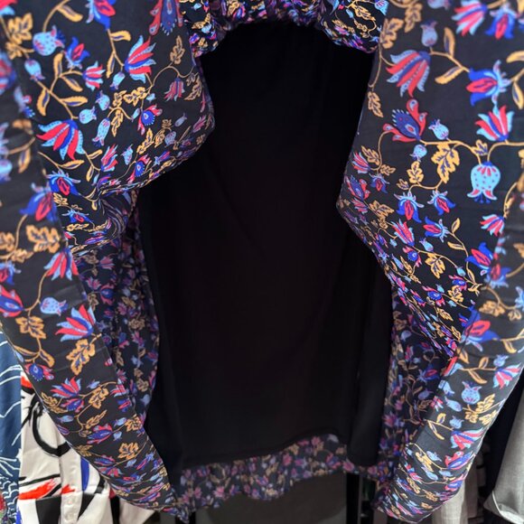 Banana Republic Factory Floral Print Pleated Flex Waist Lined Midi Skirt (SZ L) - Picture 5 of 11